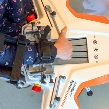 Hands training with hand rehabilitation equipment Amadeo