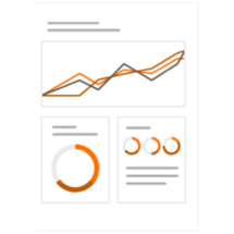 Progress graphic in patient management software