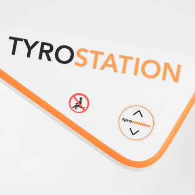 Buttons of the Tyrostation rehabilitation table