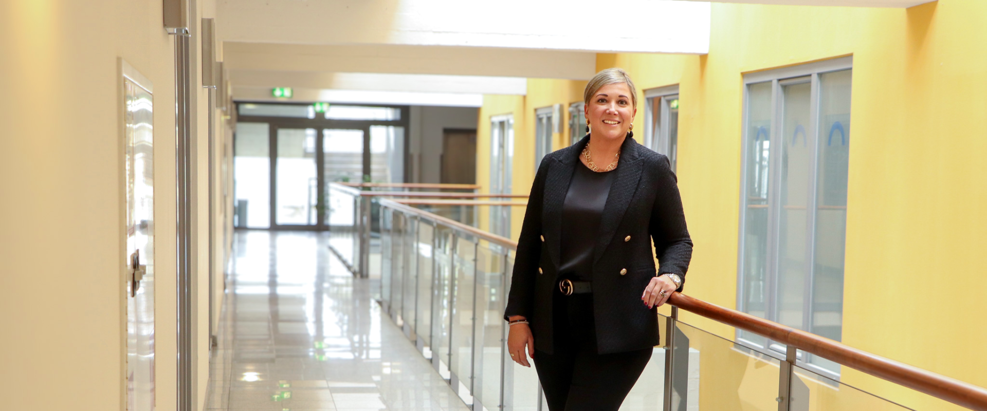 Picture of CEO/CSO Verena Schiller in the Tyromotion Office Building