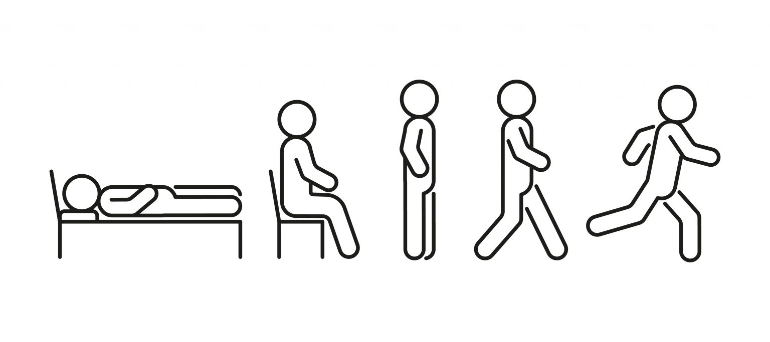 People icon in differente posture