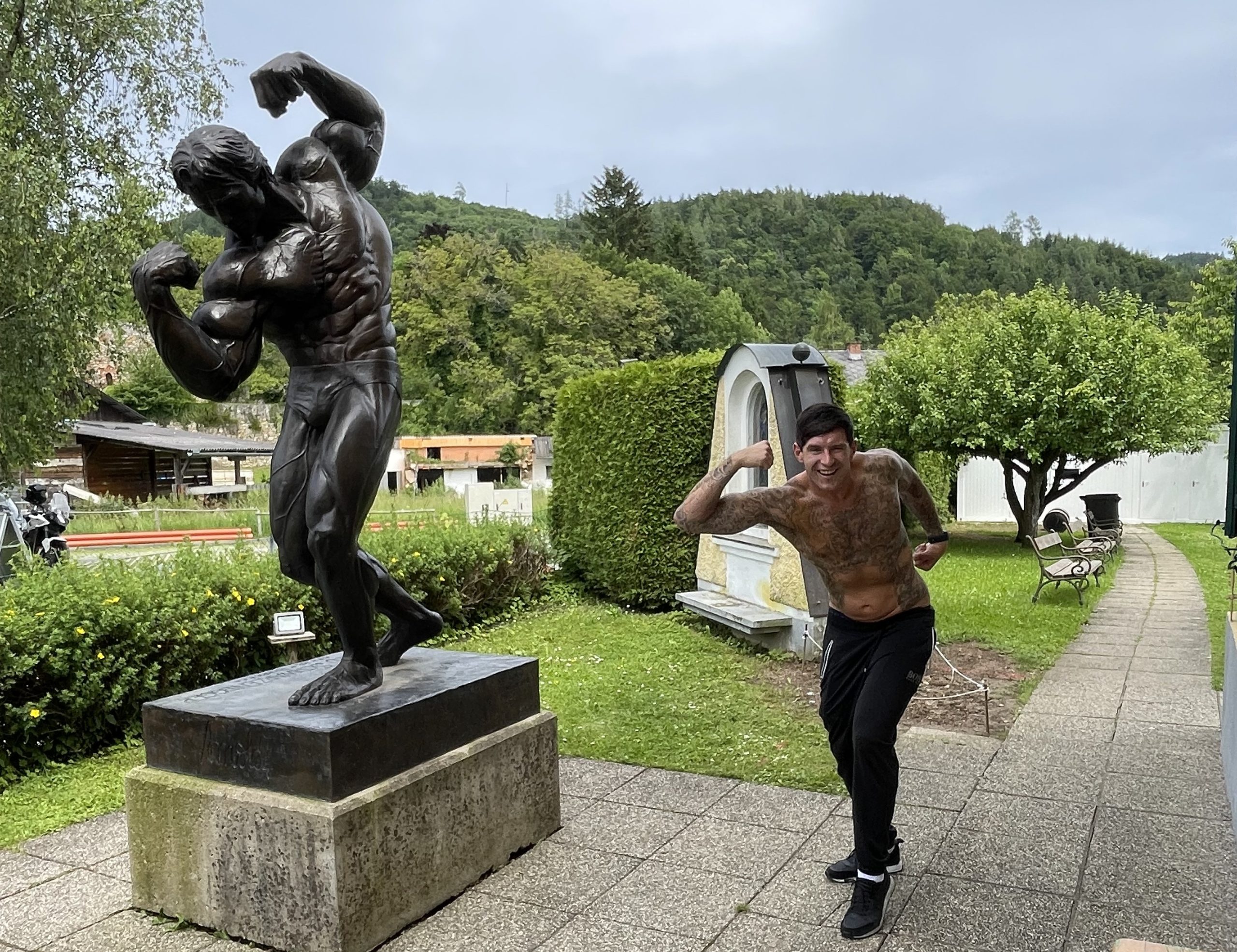 Patient Marlon Laight while his visit in Graz